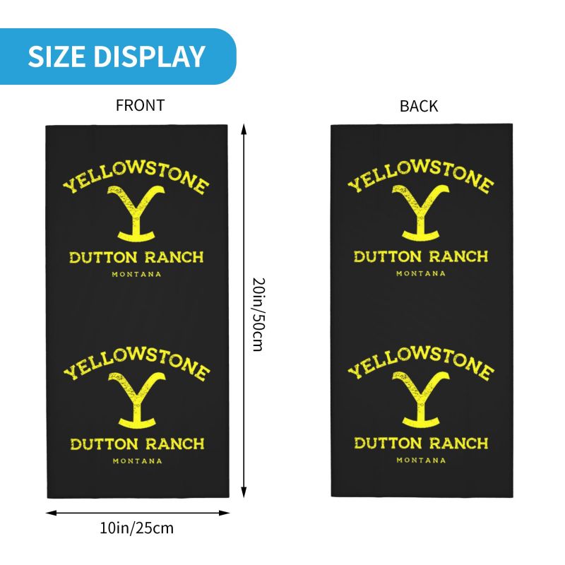 Yellowstone Dutton Ranch Print - Neck Gaiter Face Cover 评论和价格