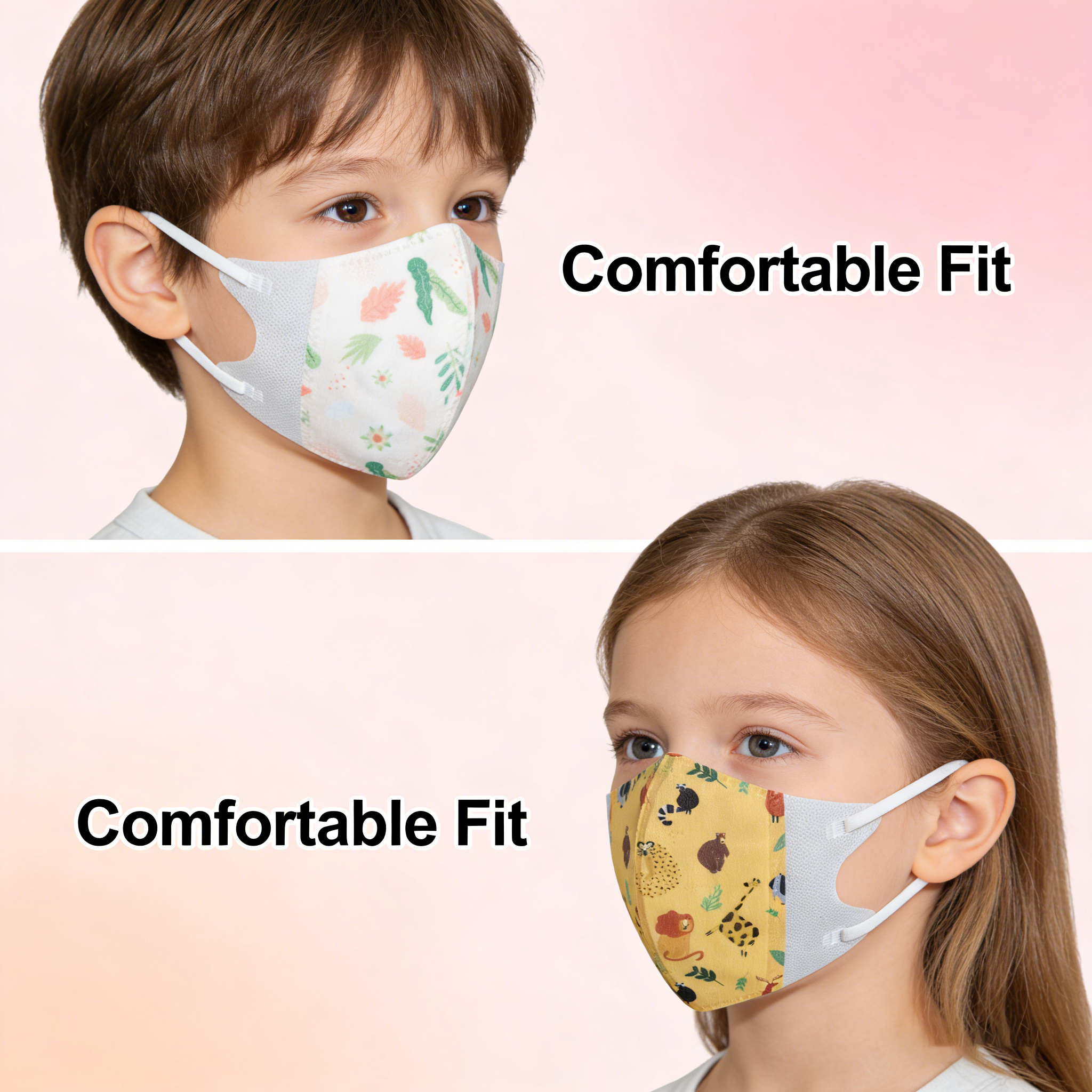 50-100pcs  Kids Face Mask FPP2 - Disposable Surgical Mask 评论和价格