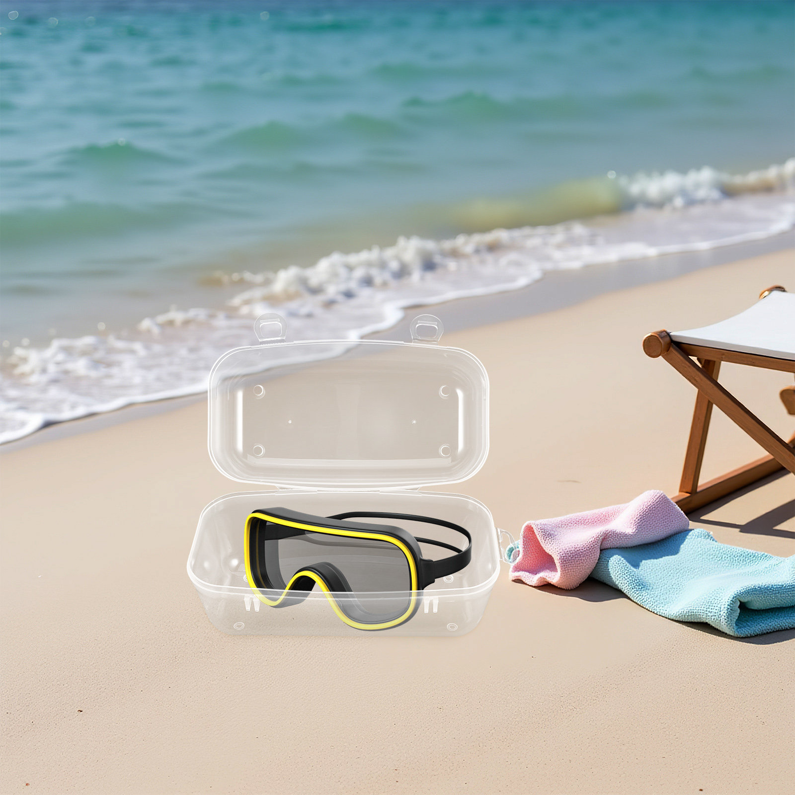 Diving Masks Case Portable Har - Mask Case Hard Shell 评论和价格