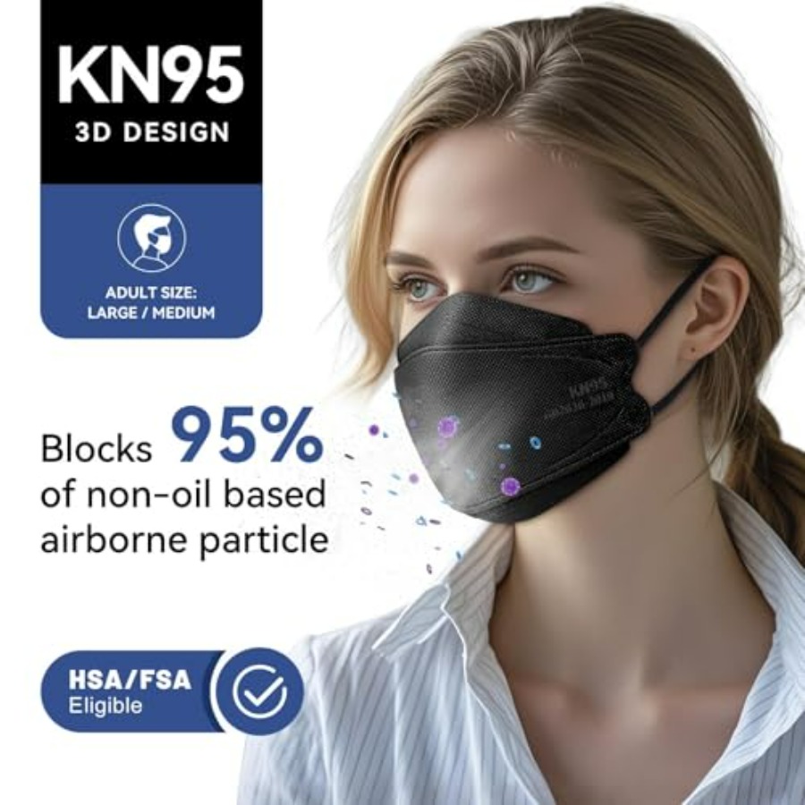 KN95 Face Mask Disposable Adul - Kn95 Respirator Mask 评论和价格