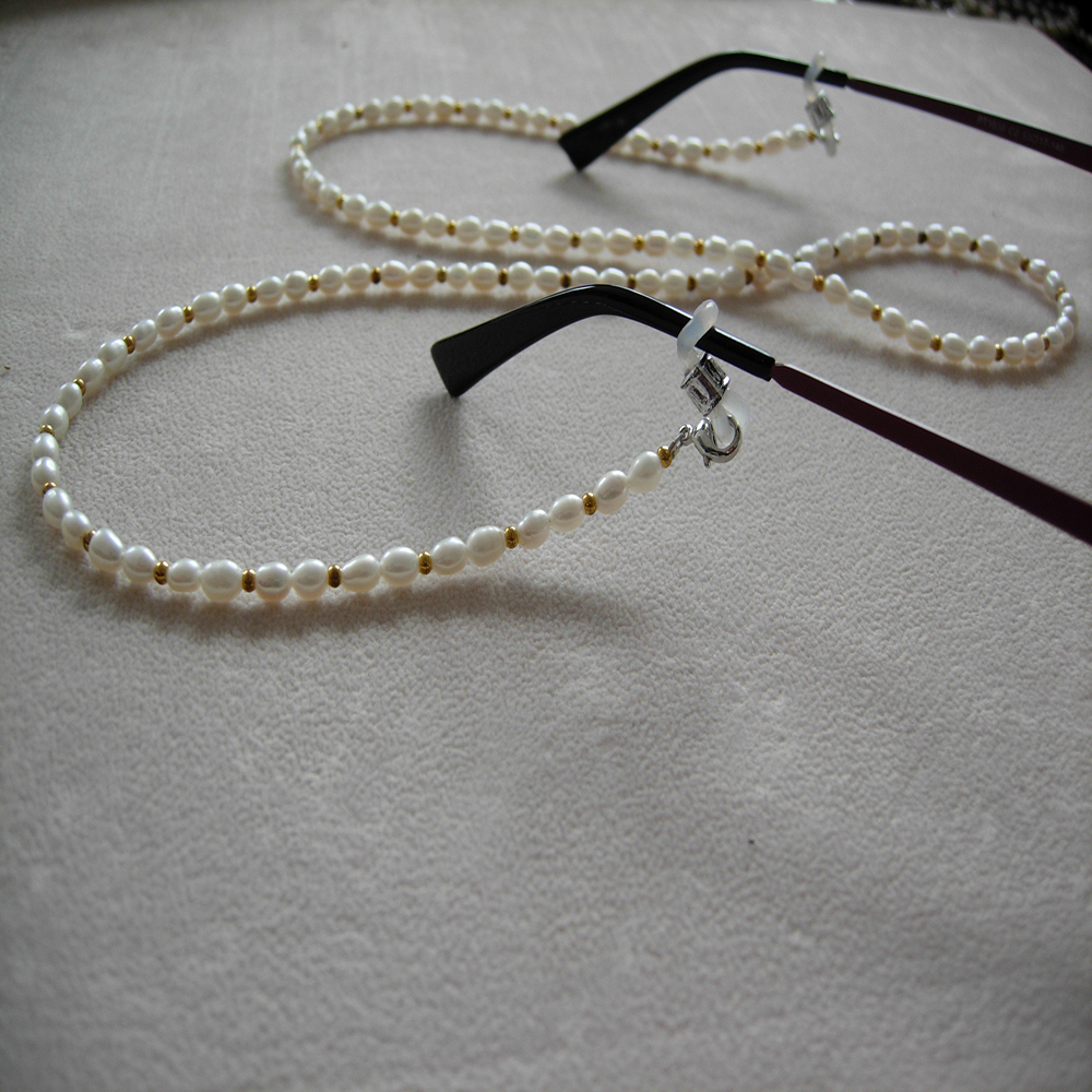 fashionable eyeglass beaded re - Mask Chain Holder 评论和价格