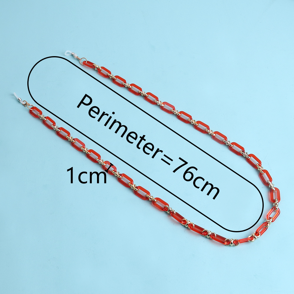 Colorful Transparent Link Acry - Mask Chain Holder 评论和价格
