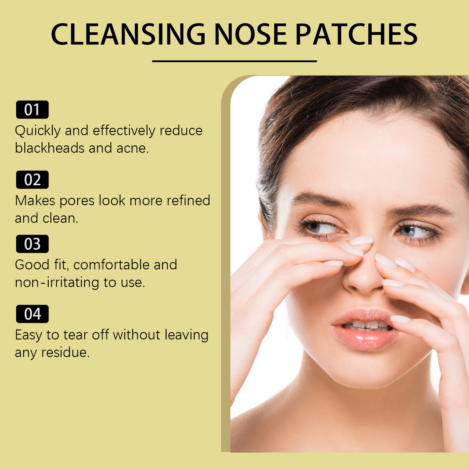 Nose Blackhead Remover Patch C - Black Face Mask Pack 评论和价格
