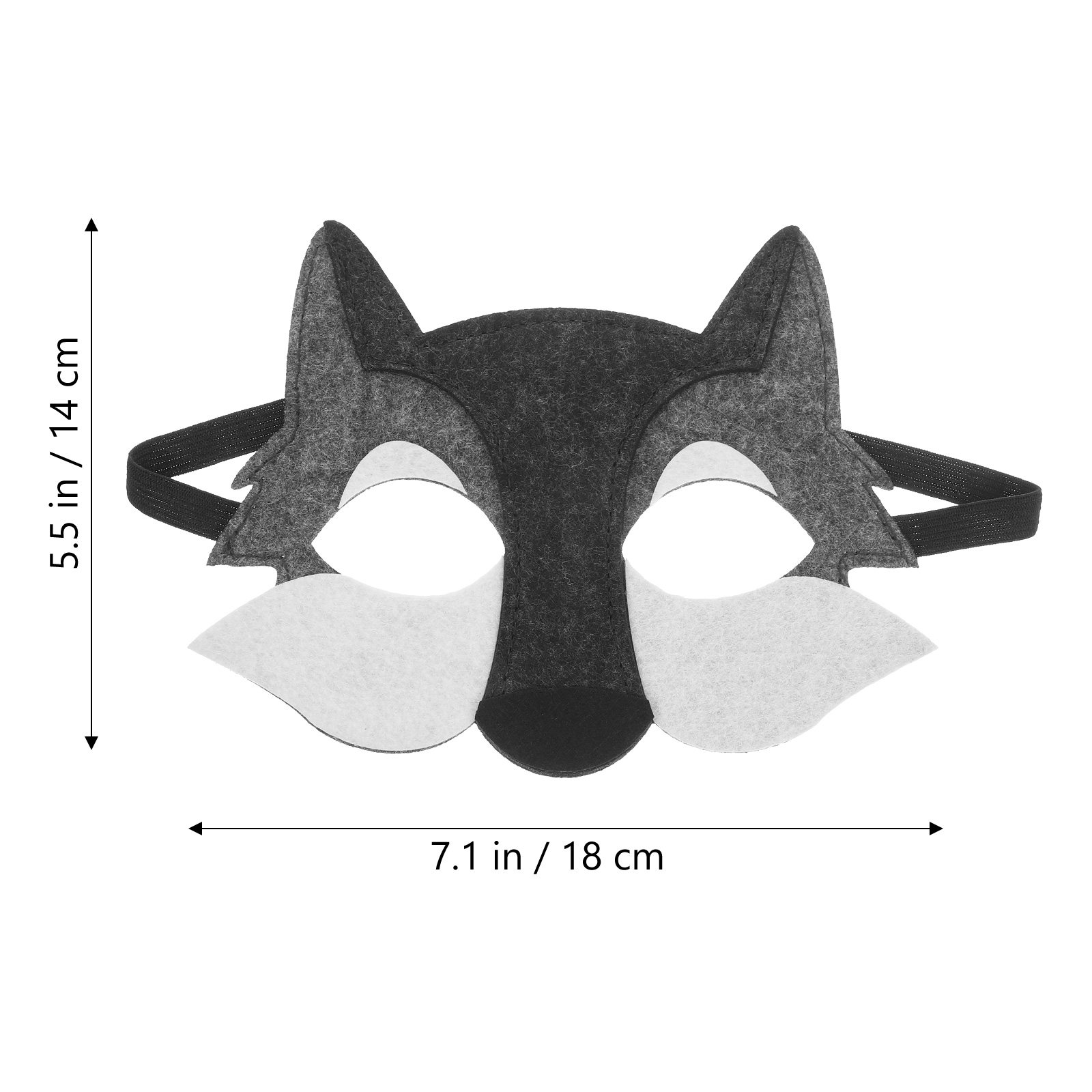 3Pcs Wolf Head Mask Kids Carto - Kids Face Mask 评论和价格