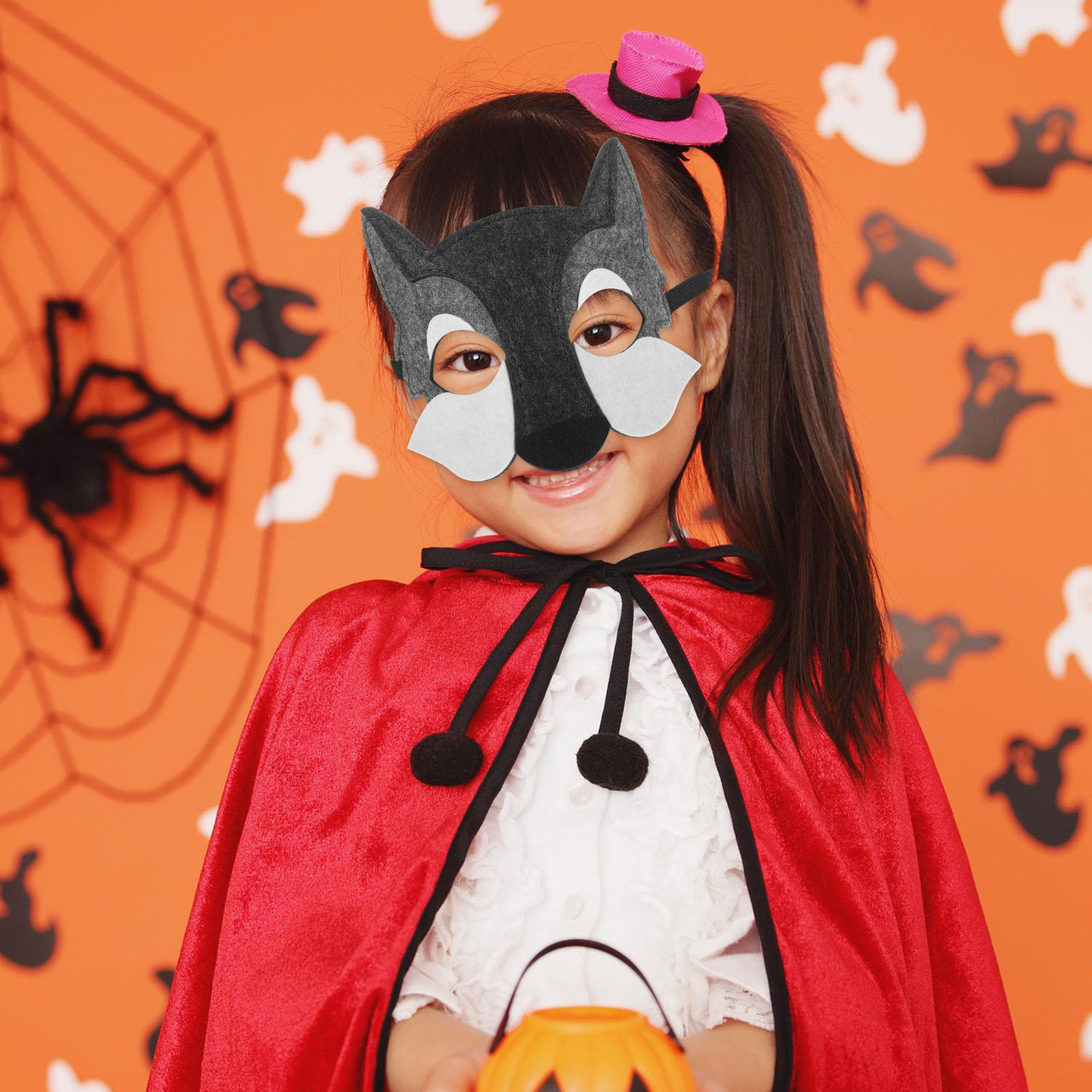 3Pcs Wolf Head Mask Kids Carto - Kids Face Mask 评论和价格