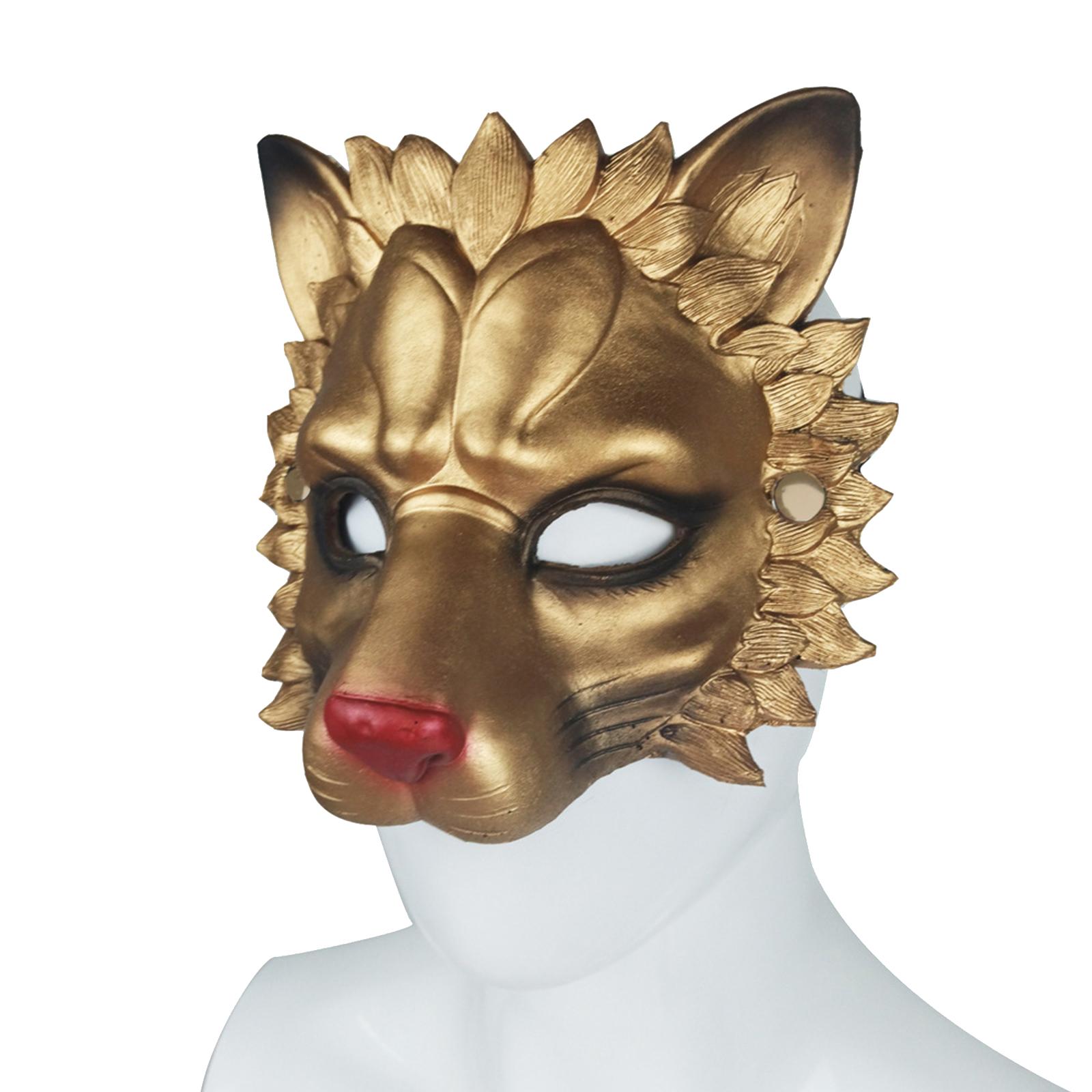 Lion Mask Half Face Decorative - Respirator Half Face 评论和价格