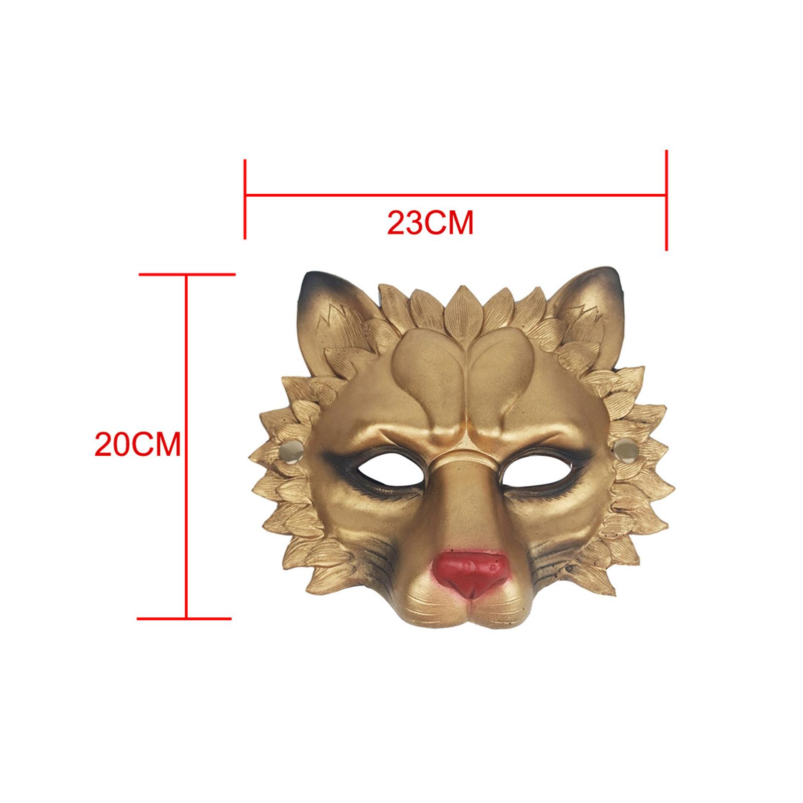 Lion Mask Half Face Decorative - Respirator Half Face 评论和价格