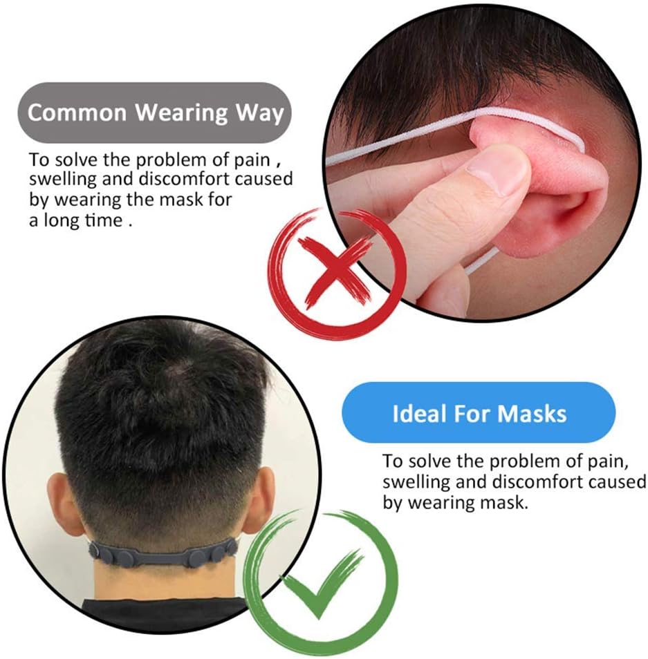 4 Pcs Silicone Ear Savers for  - Mask Ear Saver Strap 评论和价格