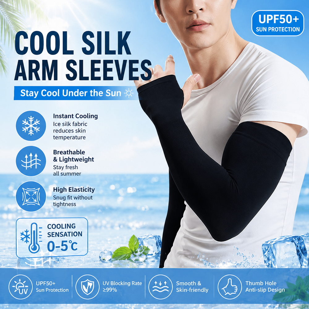Summer Cooling Ice Silk Arm Sl - Sports Mask Breathable 评论和价格
