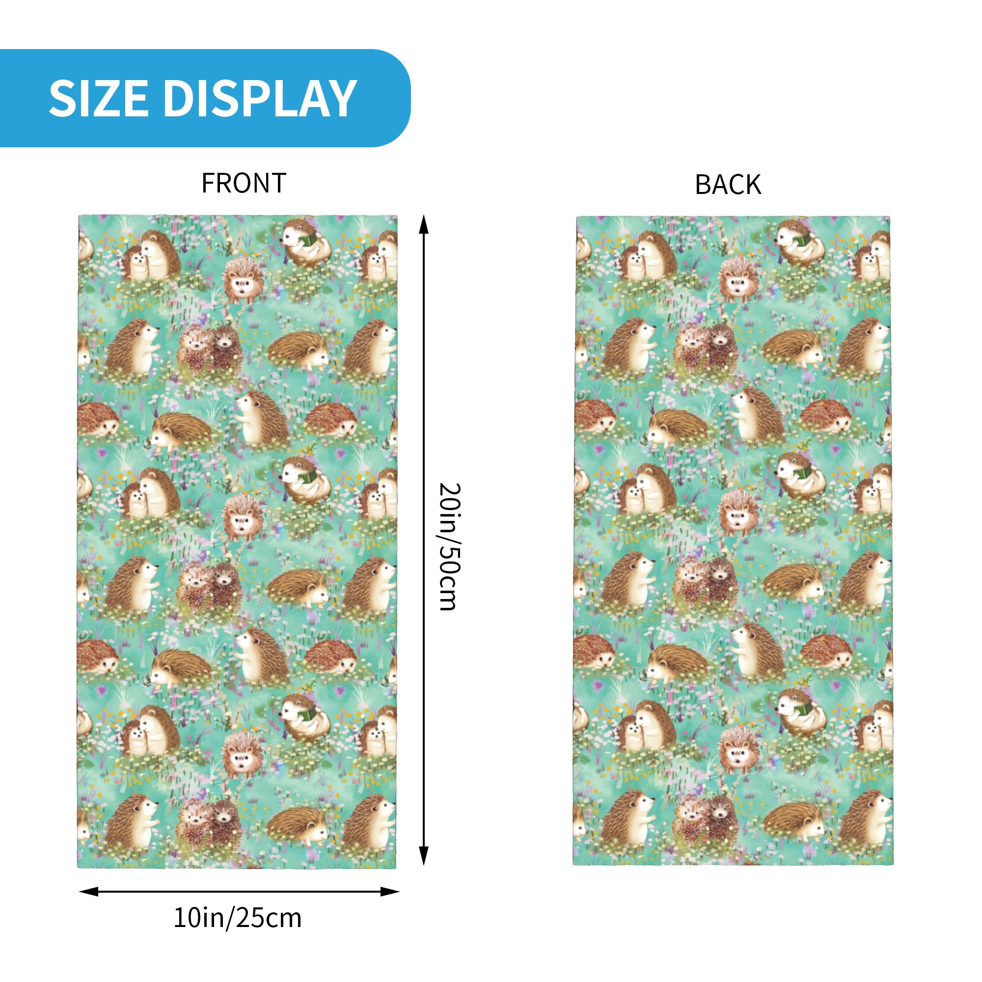 Autumn Hedgehog Spring Floral  - Neck Gaiter Face Cover 评论和价格