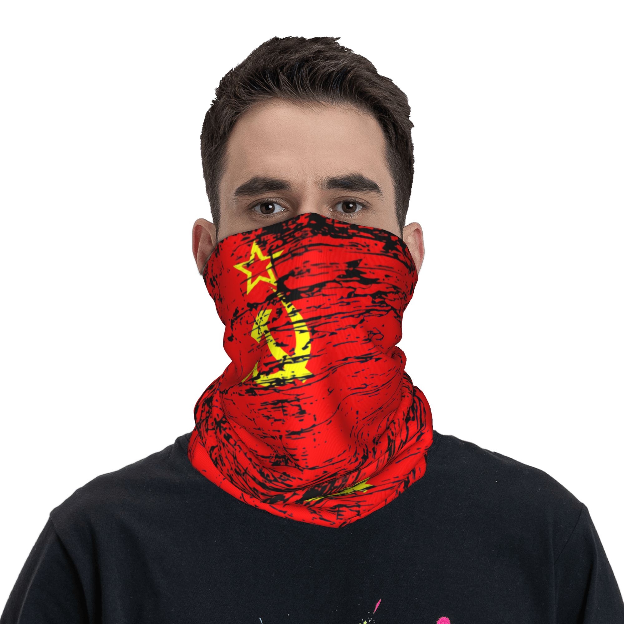 Russian Flag Soviet Union USSR - Neck Gaiter Face Cover 评论和价格