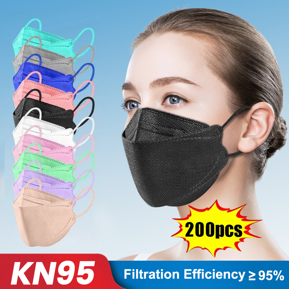 10-200pcs ffp2 mascarillas CE  - Disposable Surgical Mask 评论和价格