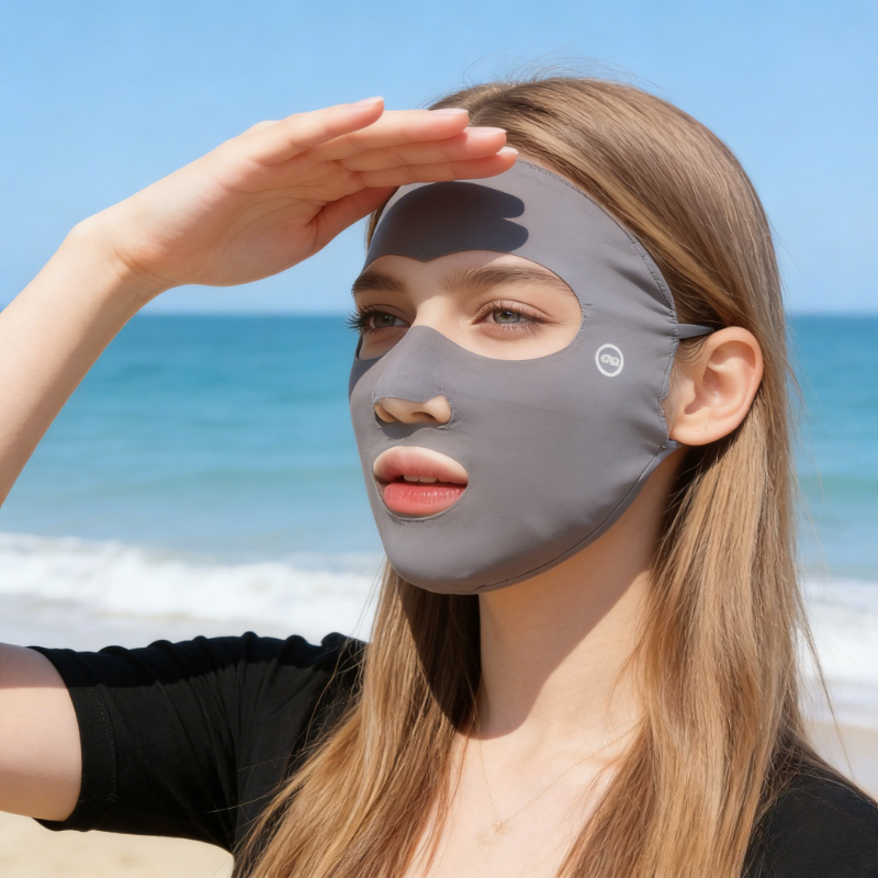 Summer Full Face Sunscreen Mas - Sports Mask Breathable 评论和价格