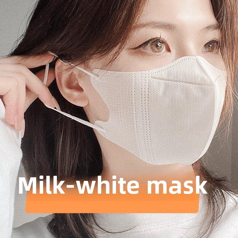 Milk White Breathable Thin Ste - Disposable Surgical Mask 评论和价格