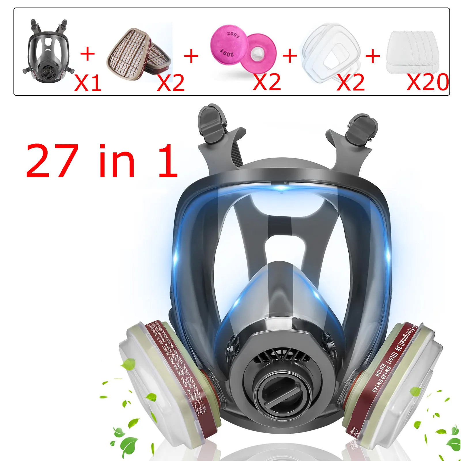 Full Face Gas Masks Survival C - Dust Mask Construction 评论和价格