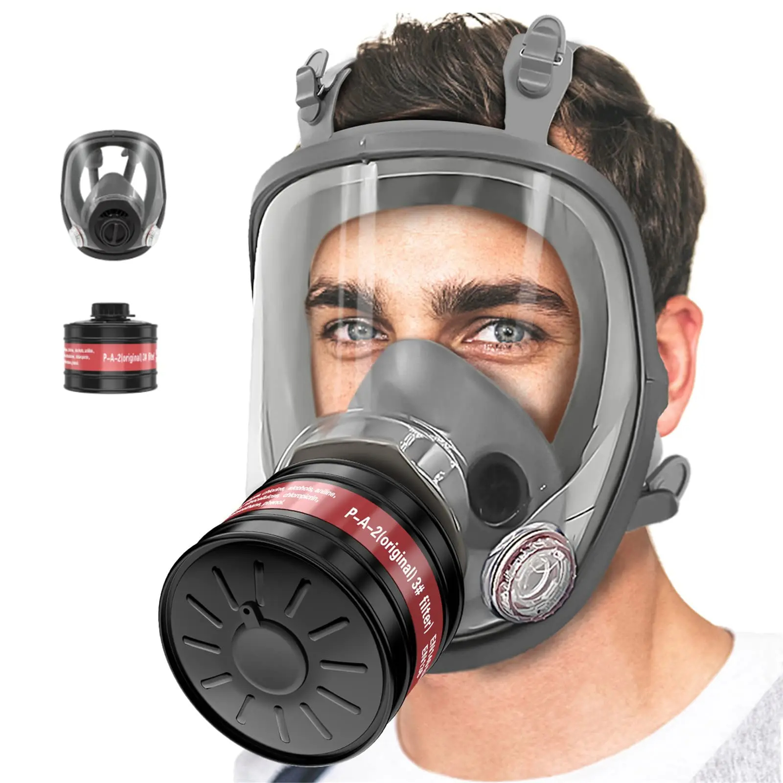 Full Face Gas Masks Survival C - Dust Mask Construction 评论和价格