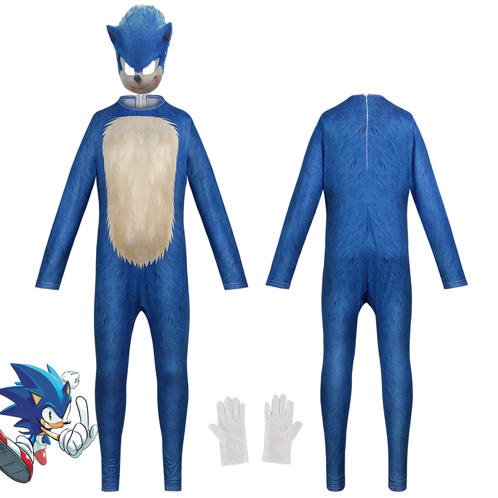 Anime Game Sonic Blue Red Blac - Black Face Mask Pack 评论和价格