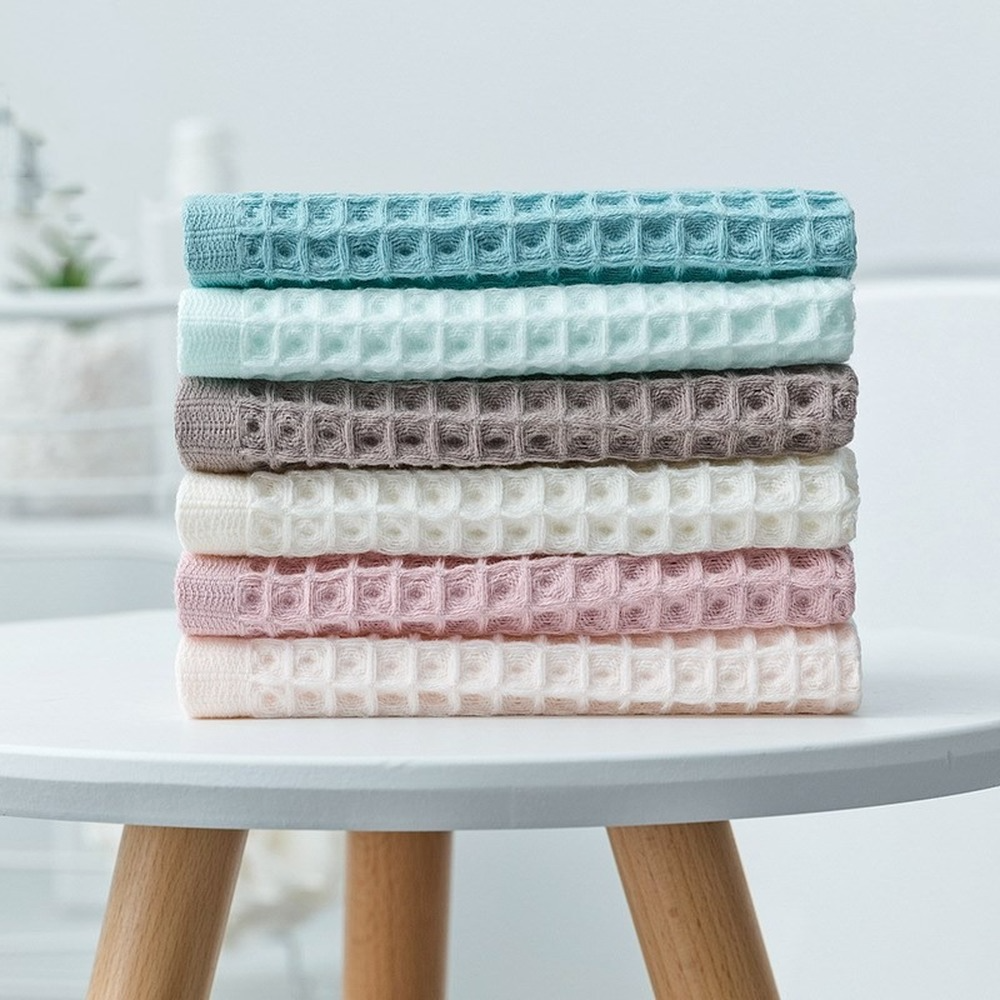 1Pcs Waffle Soft Face Towels f - Cloth Face Mask Washable 评论和价格