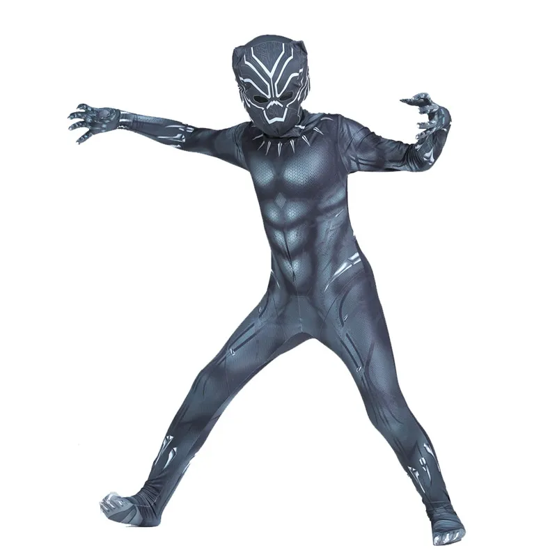 3-12Y Boy's Black Panther Cost - Black Face Mask Pack 评论和价格