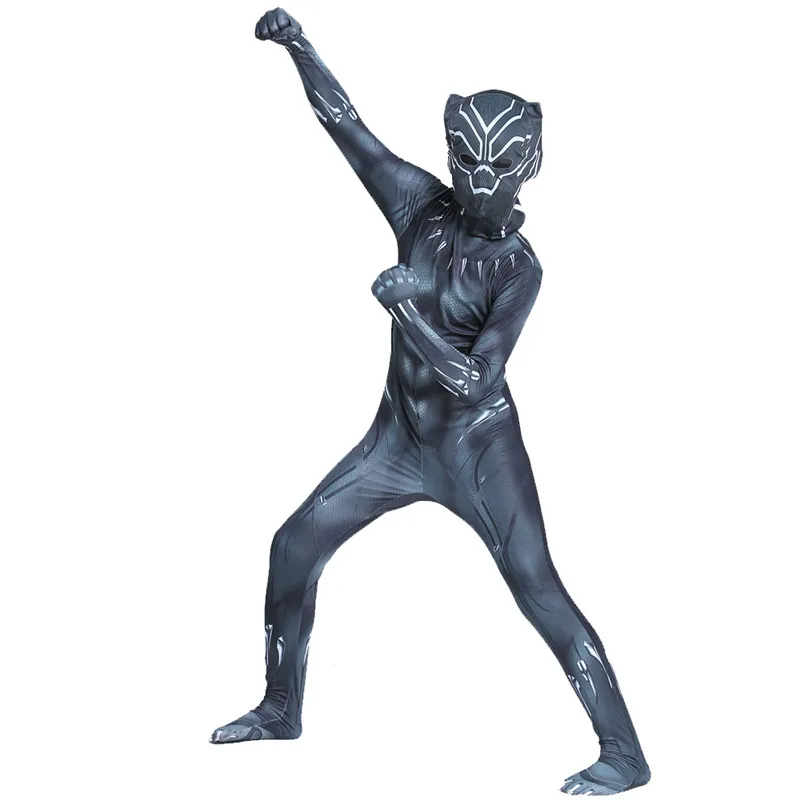 3-12Y Boy's Black Panther Cost - Black Face Mask Pack 评论和价格