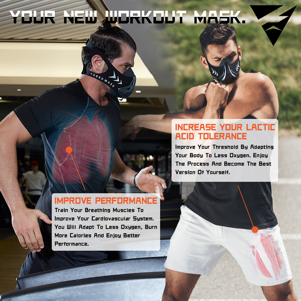 Sports Mask Elevation Running  - Black Face Mask Pack 评论和价格