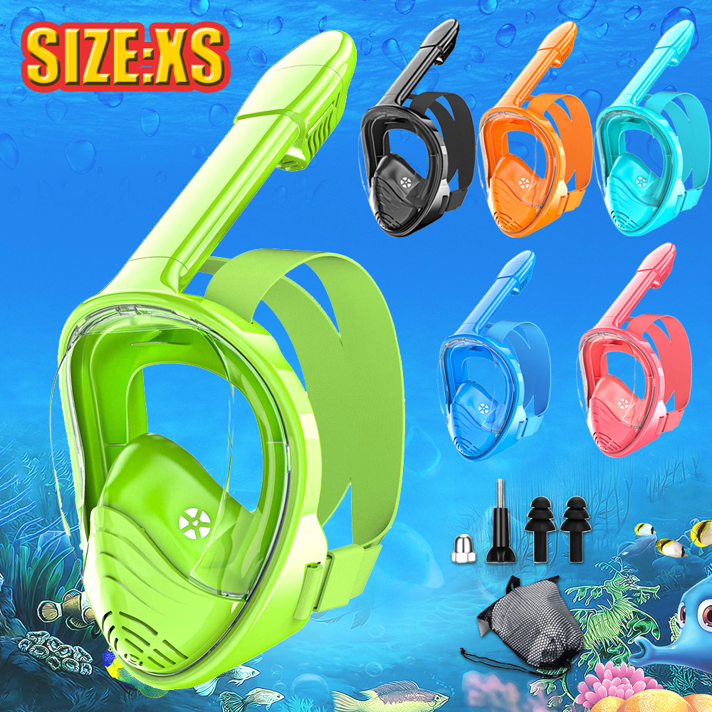 Kids Full Face Snorkel Mask Di - Anti Pollution Mask 评论和价格