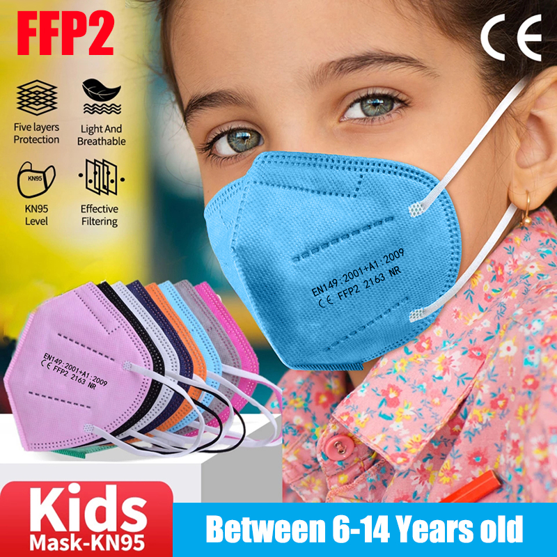10-100pcs Kids KN95 Mask Child - Disposable Surgical Mask 评论和价格