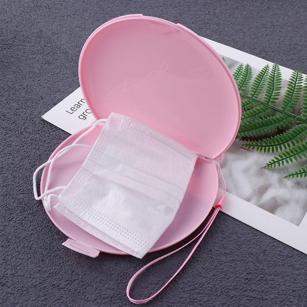 Unisex Portable Semicircle Fac - Face Mask Storage Box 评论和价格