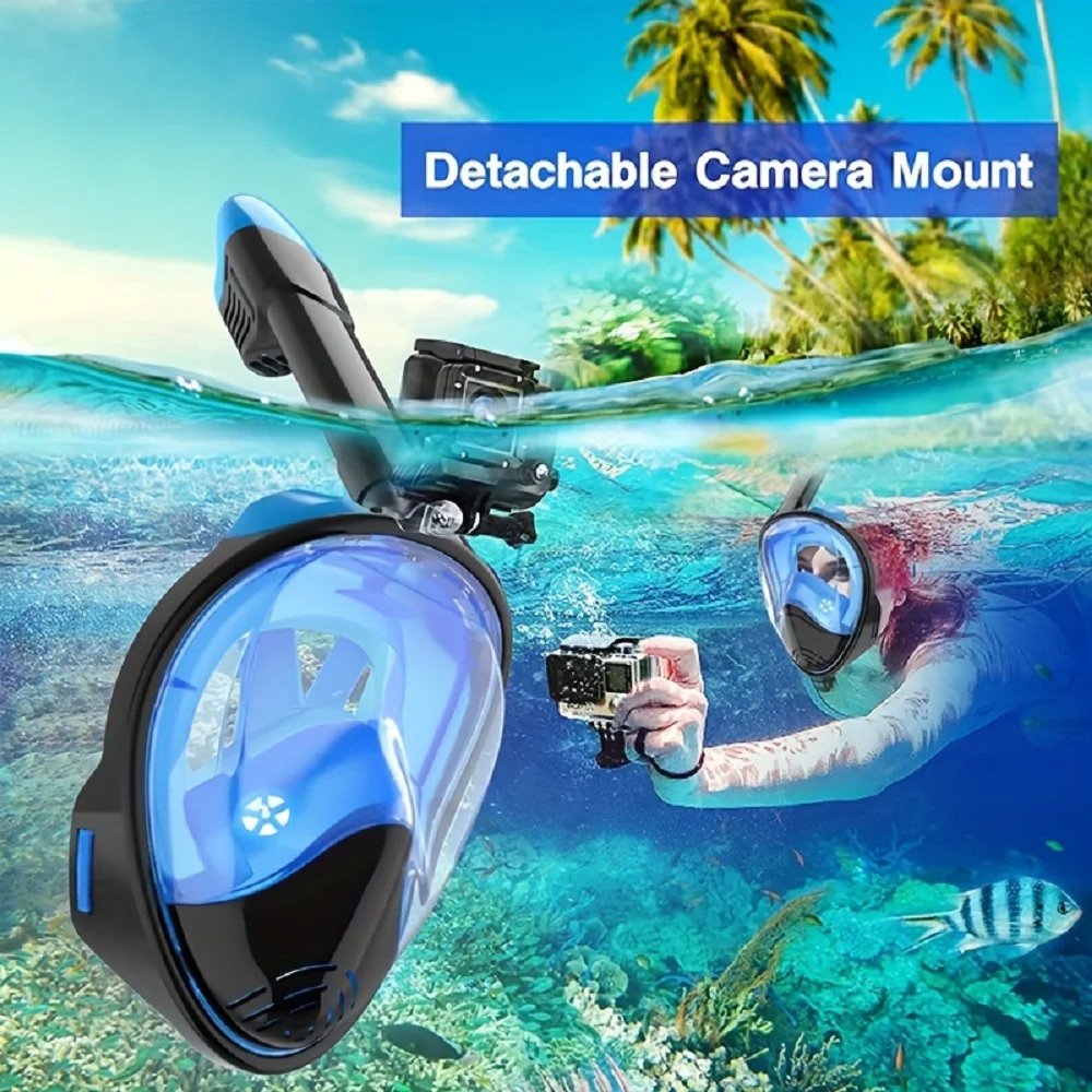 Full Face Snorkel Mask Snorkel - Anti Pollution Mask 评论和价格